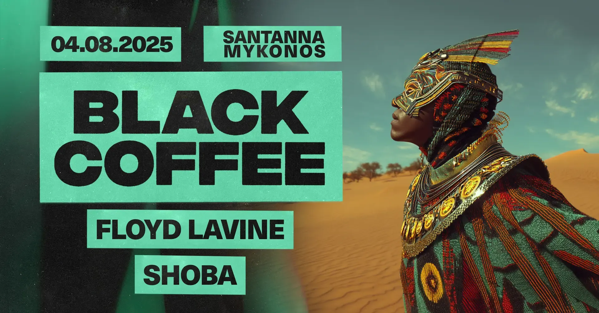 BLACK COFFEE RESIDENCY AT SANTANNA MYKONOS